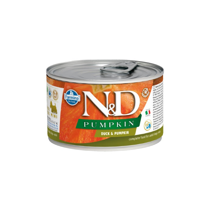 N&D Pumpkin Tahılsız Ördek&Balkabağı 140gr Mini Yaş Köpek Konservesi