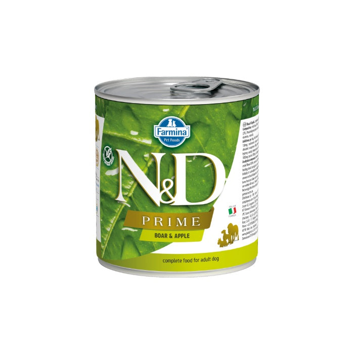 N&D Prime Tahılsız Yaban Domuzu&Elma 285gr Yaş Köpek Konservesi