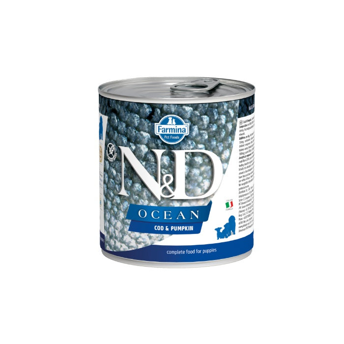 N&D Ocean Tahılsız Morina&Balkabağı 285gr Yavru Yaş Köpek Konservesi