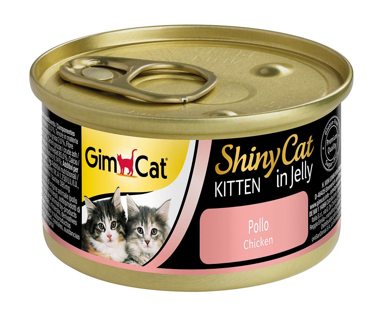 Shinycat Jelly (Jöle içinde) Kitten Chicken (Tavuk) Yavru kediler için Konserve Kedi Maması 70 gr
