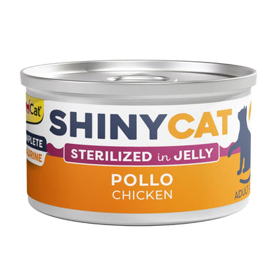 Shinycat Jelly (Jöle içinde) Sterilized Chicken (Tavuk) Kısırlaştırılmış kediler için Konserve Kedi Maması 70 gr
