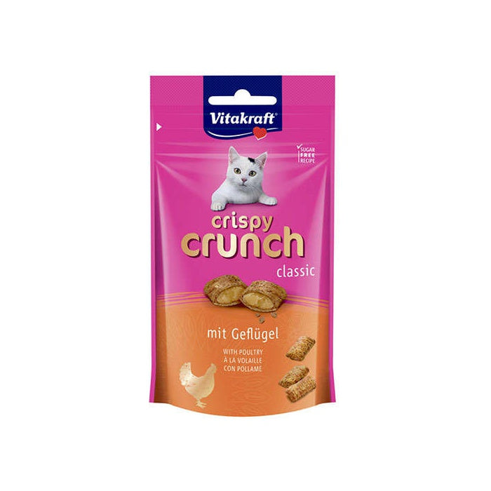 Vitakraft Crispy Crunch Kümes Hayvanlı Kedi Ödülü 60gr
