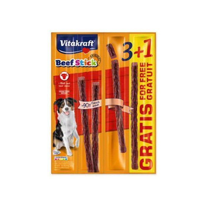 Vitakraft Sığır Etli Köpek Ödül Çubuğu 3+1