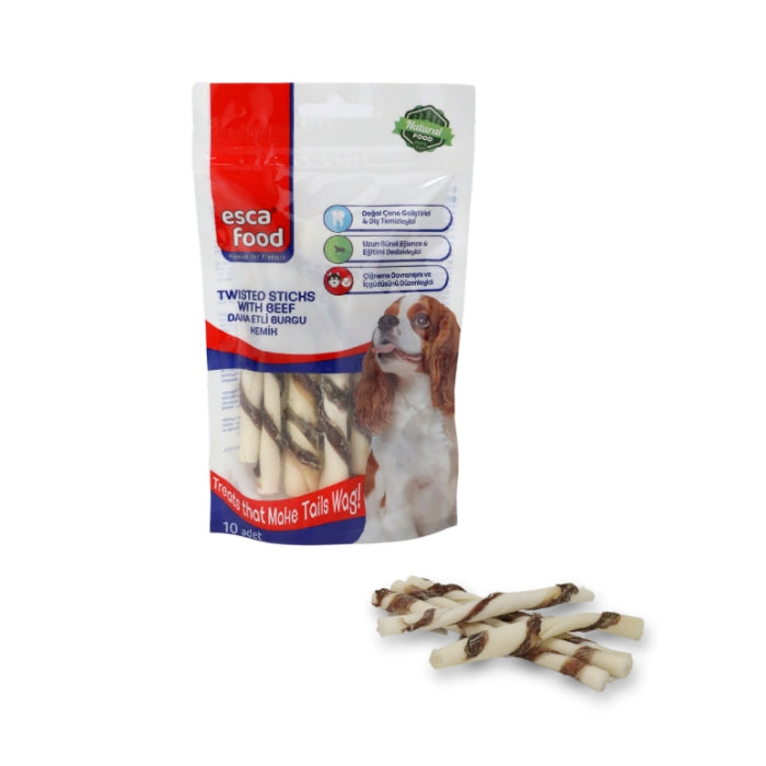 Esca Dana Etli Burgu Kemik 12cm 10'lu 90gr