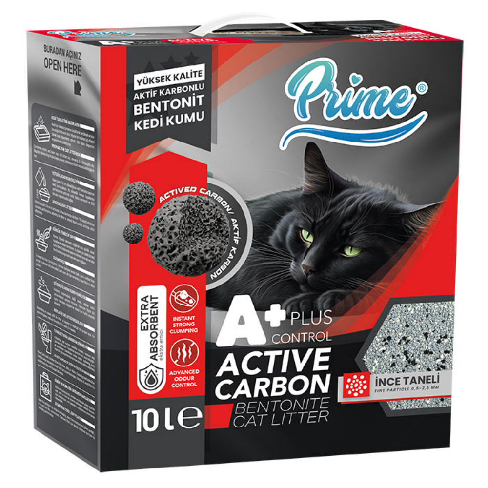 Prime 10 Lt Aktif Control Plus++ Karbon Kedi Kumu