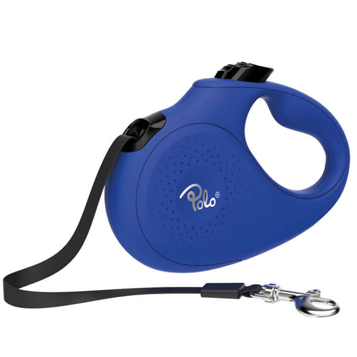 Polo Solid Mavi Otomatik Köpek Tasması Xsmall 3m/12 Kg