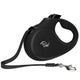 Polo Solid Siyah Otomatik Köpek Tasması Medium 5m/25 Kg