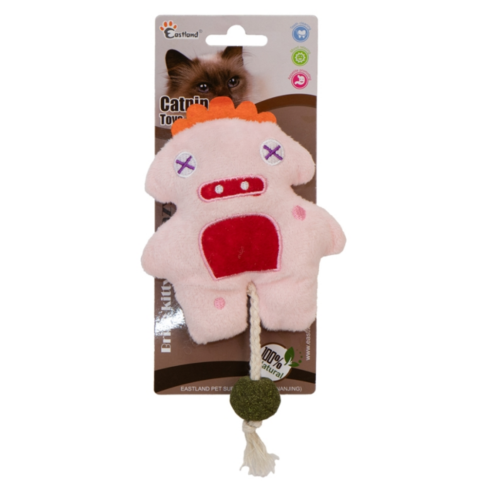 Eastland Catnipli Peluş Pembe Canavar 18Cm
