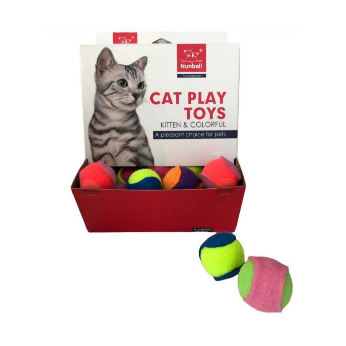 Nunbell Kedi Oyuncağı Renkli Top