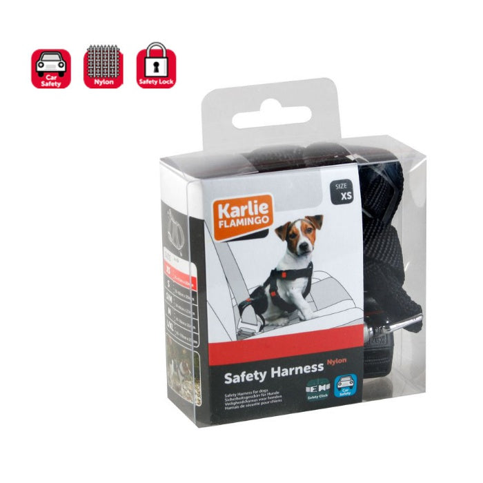 Karlie Naylon Araç Emniyet Kemeri L 50-70cm Siyah