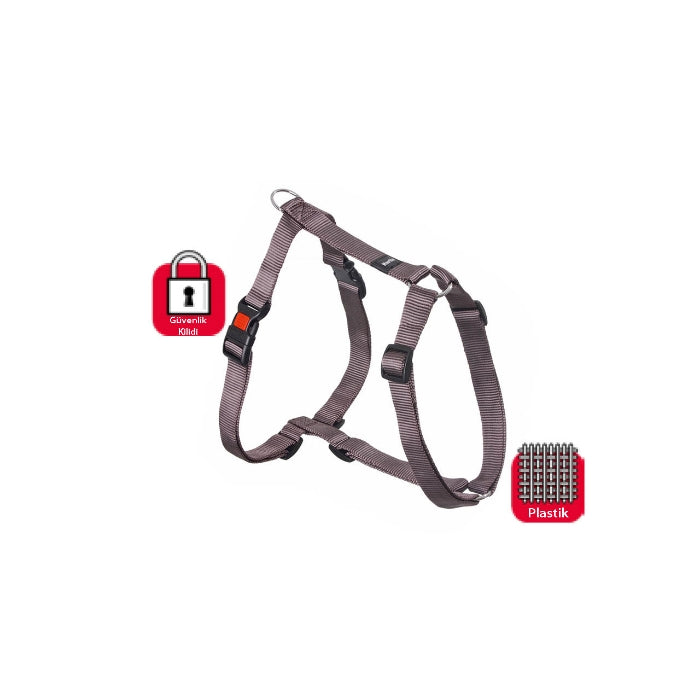 Karlie Kilitli Göğüs Tasma L 65-100cm Gri