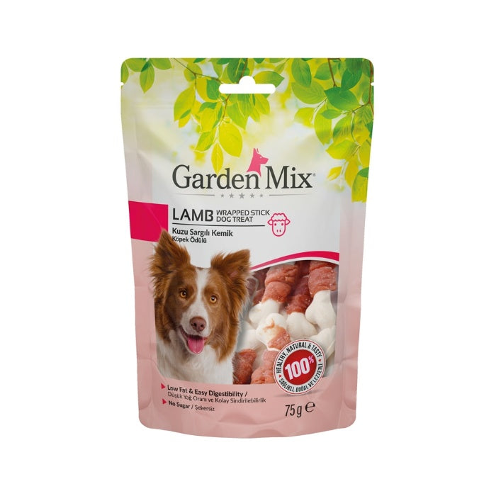 Garden Mix Kuzu Sargılı Kemik Köpek Ödülü 75gr