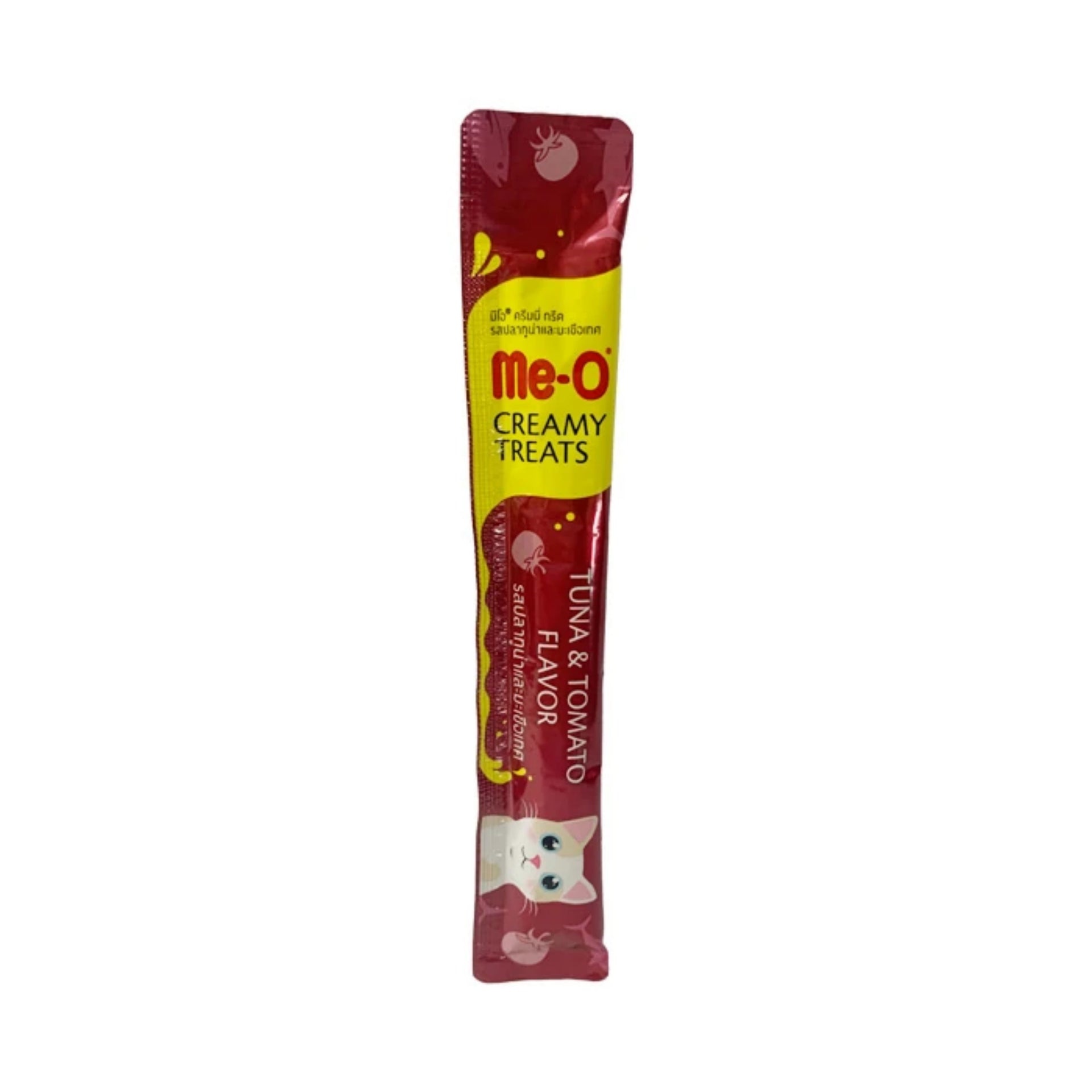 Me-O Creamy Treats Ton Balıklı Ve Domatesli Sıvı Kedi Ödülü 15gr