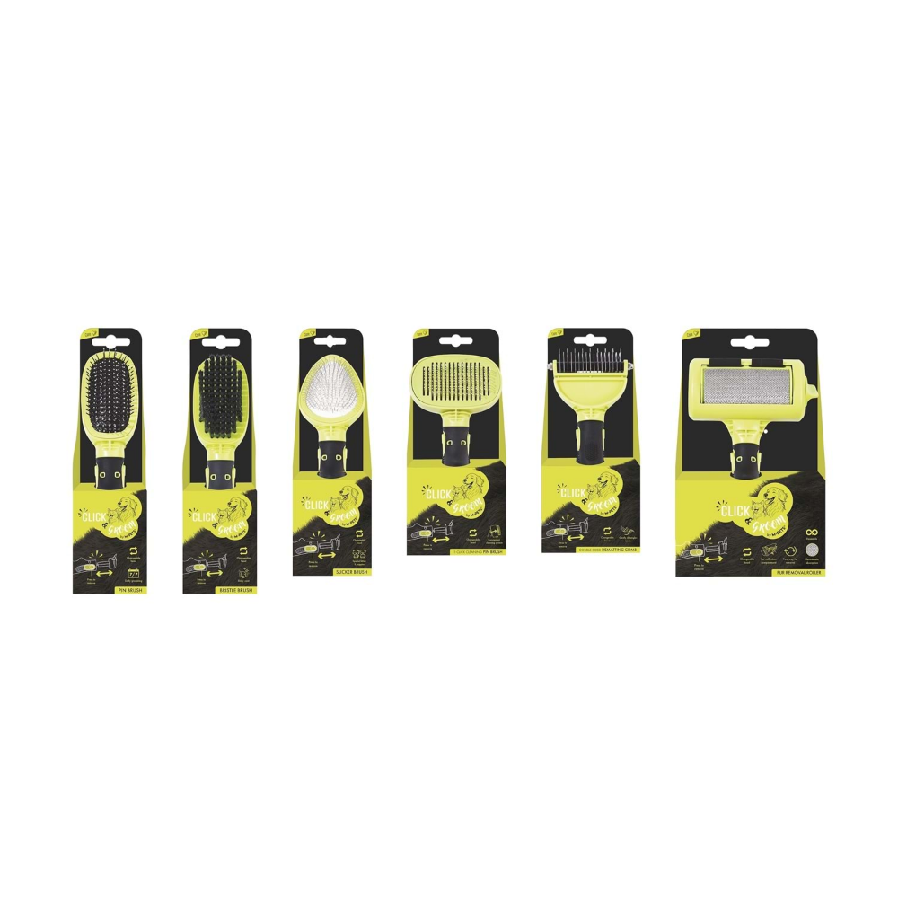 M-PETS Clıck And Groom Kedi Ve Köpek İnce Telli Fırça