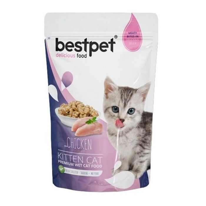 Bestpet Jelly Tavuklu 85gr Yavru Yaş Kedi Maması