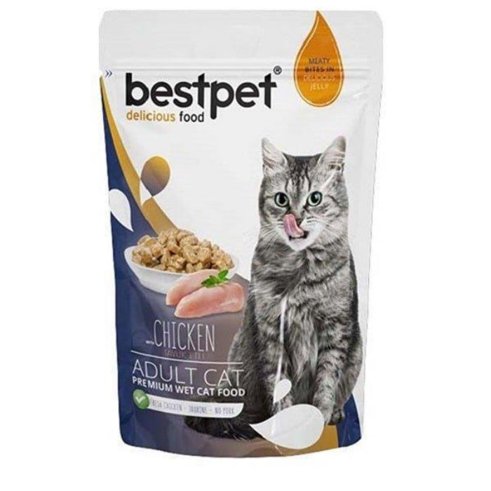 Bestpet Jelly Tavuklu 85gr Yetişkin Yaş Kedi Maması