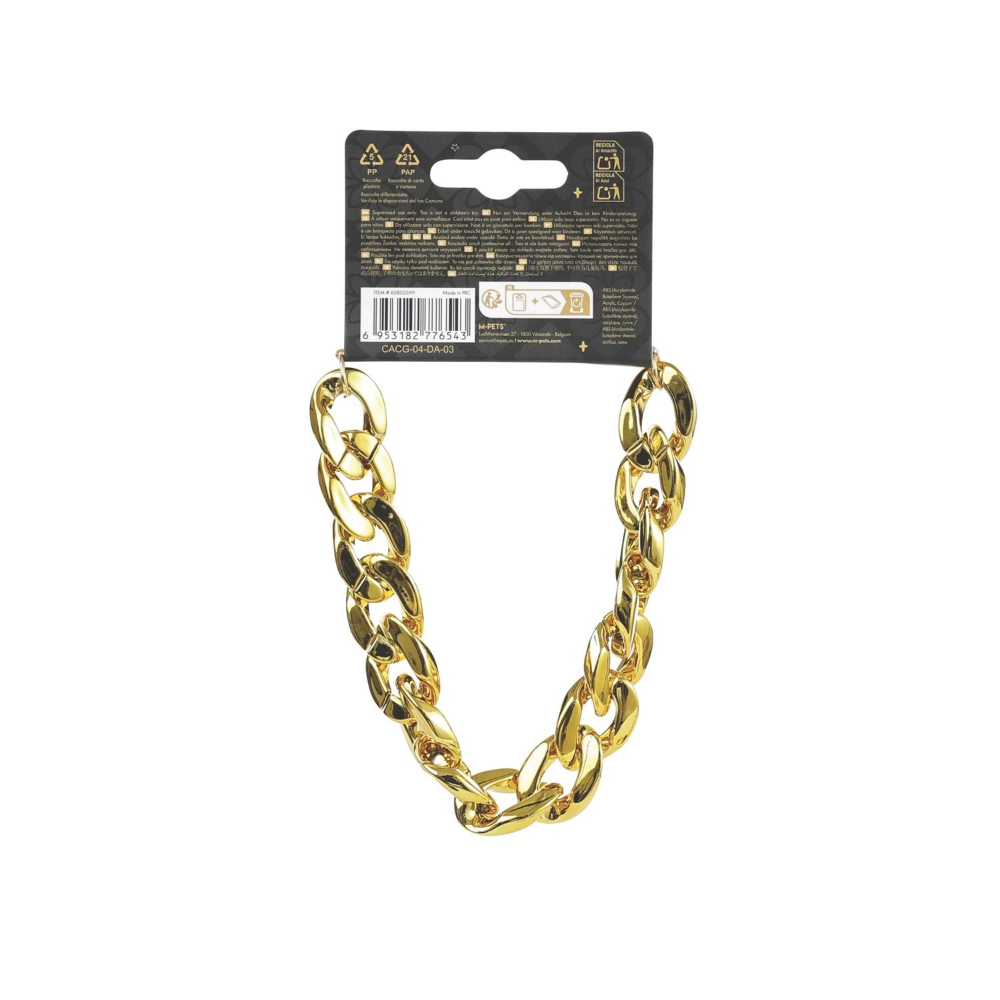 M-Pets Glam Prestige Aksesuar Gold Chain (S)
