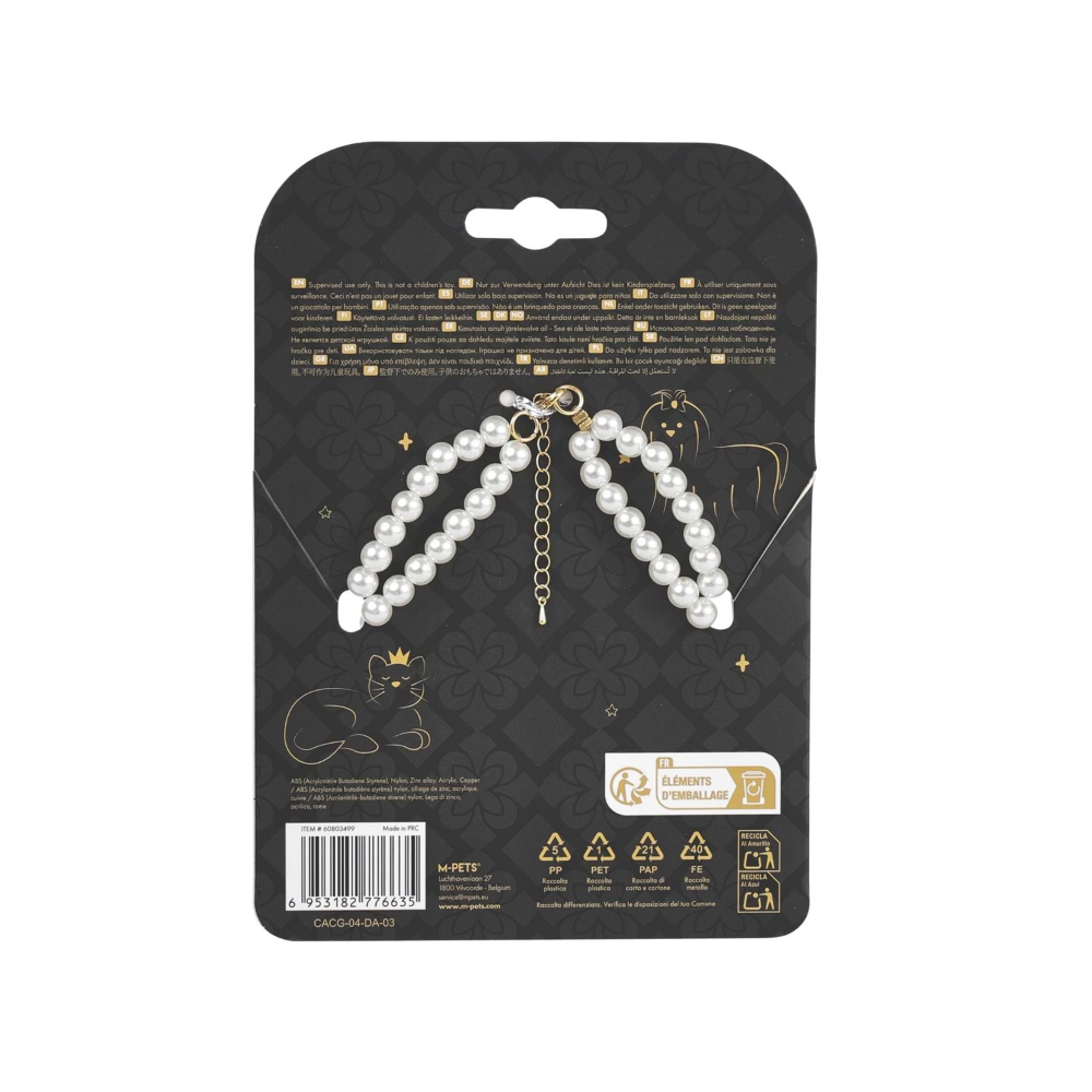 M-Pets Glam Prestige Aksesuar White Roses (S)
