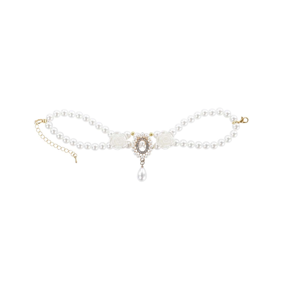 M-Pets Glam Prestige Aksesuar White Roses (S)