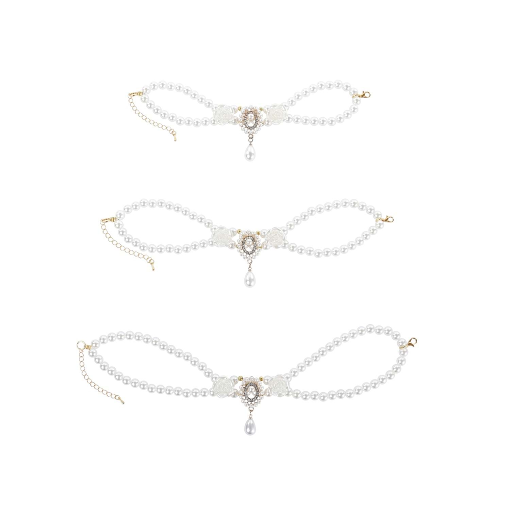 M-Pets Glam Prestige Aksesuar White Roses (S)