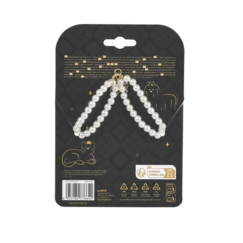 M-Pets Glam Prestige Aksesuar White Roses (M)
