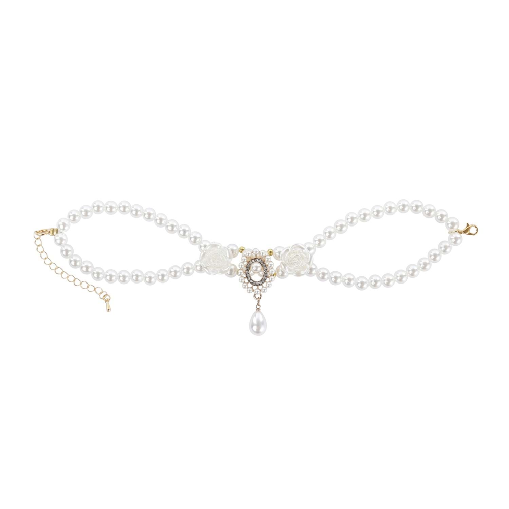 M-Pets Glam Prestige Aksesuar White Roses (M)