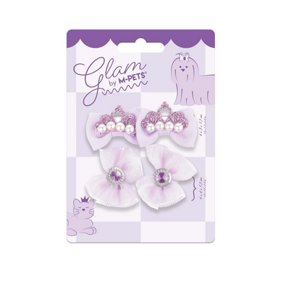 M-Pets Glam Köpekler İçin Aksesuar Toka Purple