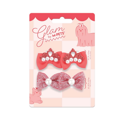 M-Pets Glam Köpekler İçin Aksesuar Toka Red