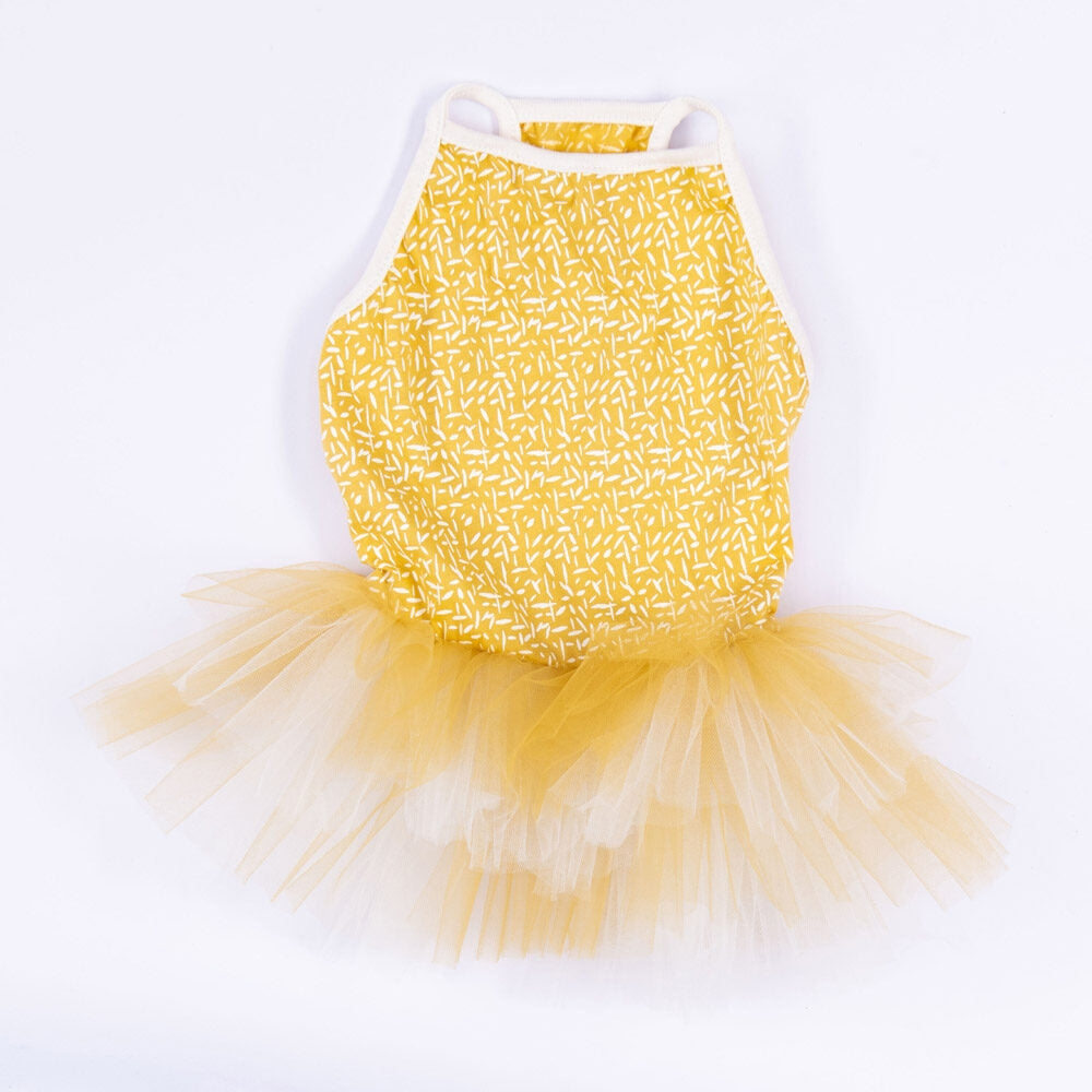 PawStar Yellow Polka-Dot M