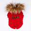 Pawstar Red Charles Raincoat L