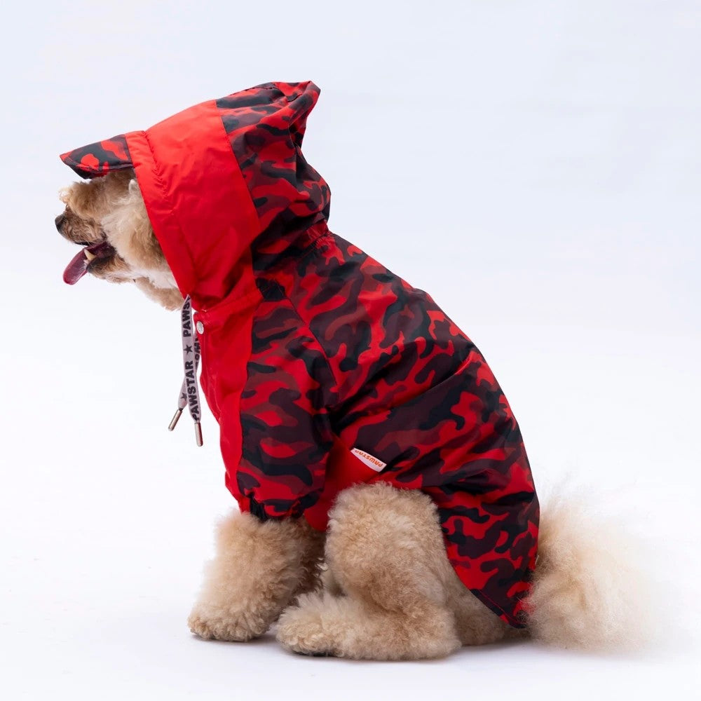 Pawstar Red Dijon Raincoat M