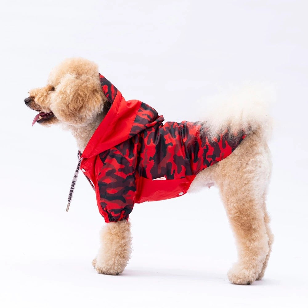 Pawstar Red Dijon Raincoat M