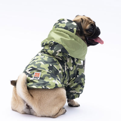 Pawstar Green Dijon Raincoat L