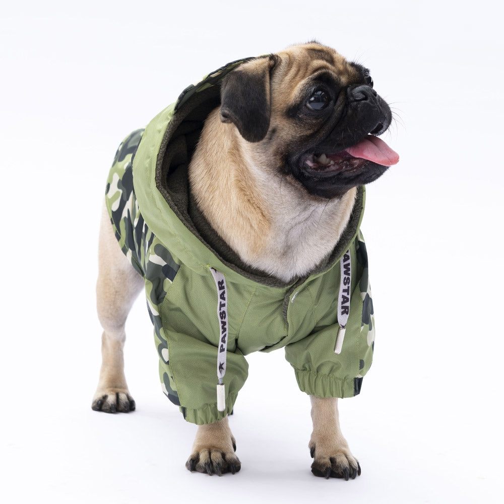 Pawstar Green Dijon Raincoat L