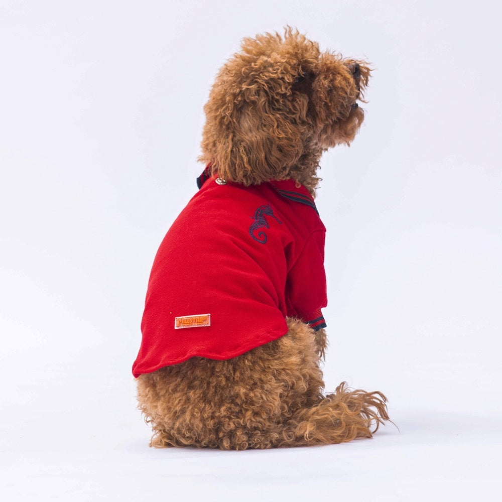 PawStar Red Marine Polo Shirt 2XL