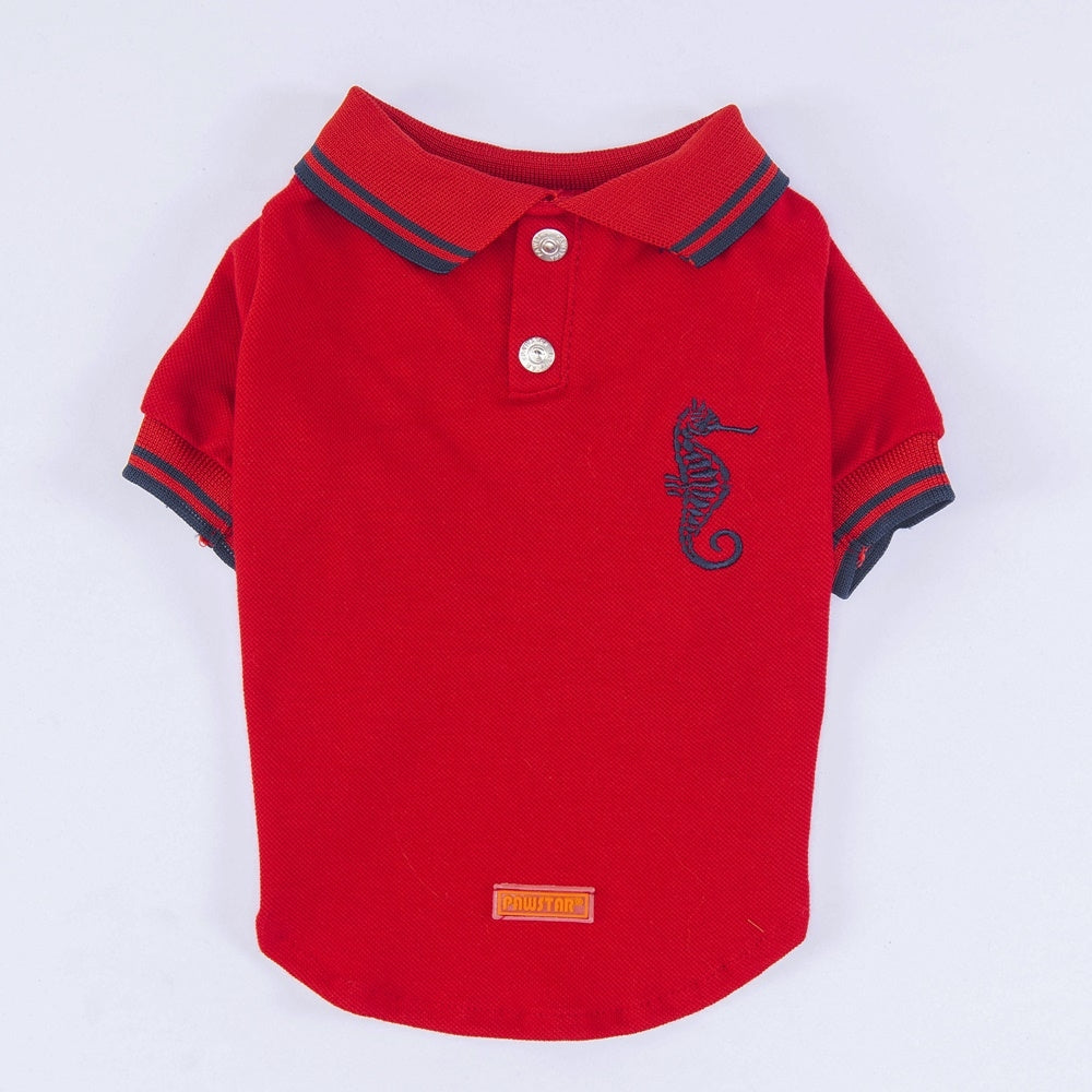 PawStar Red Marine Polo Shirt XL