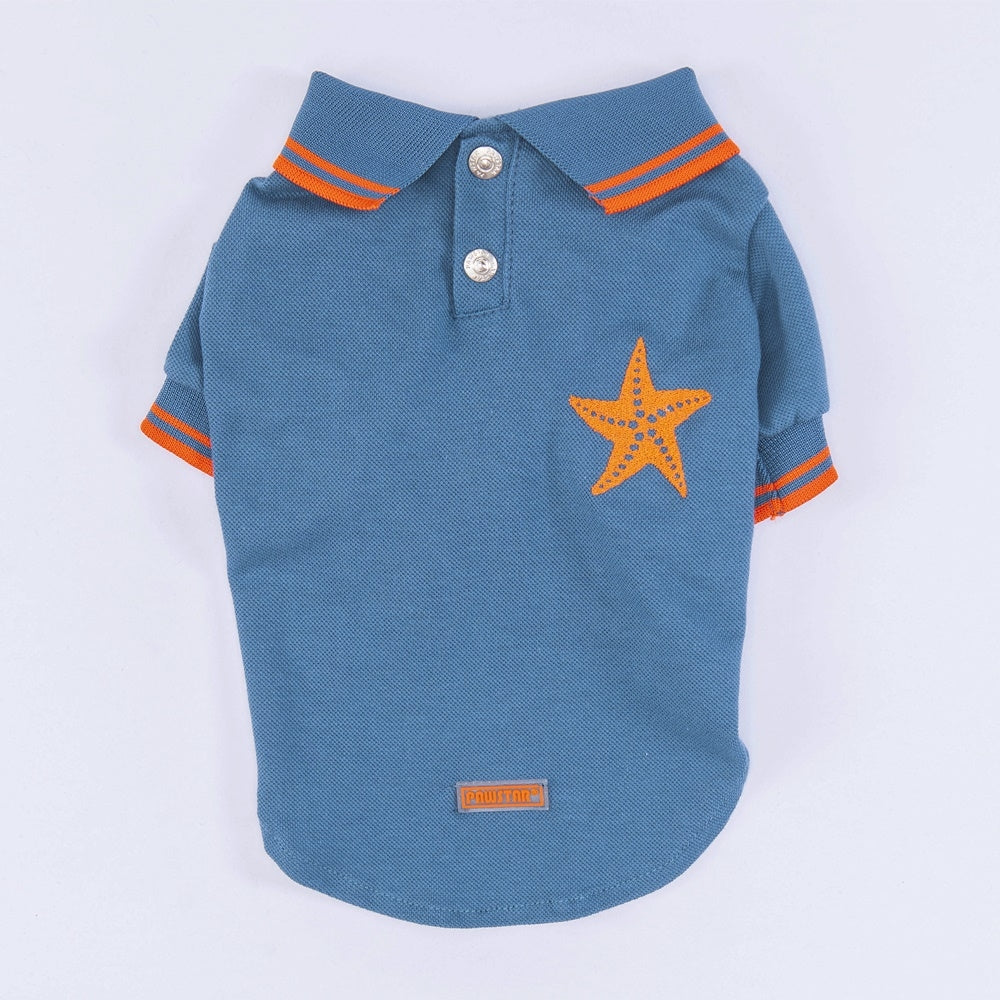 PawStar Blue Marine Polo Shirt M