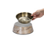 Beeztees DBL Köpek Mama Su Kabı, Mat Altın Rengi Paslanmaz Çelik, Bej Mermer Görünümlü, 22cm, 700ml