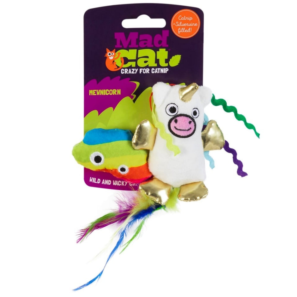 Mad Cat Mewnicorn Kedi Otlu ve Matatabili 2'li Kedi Oyuncağı