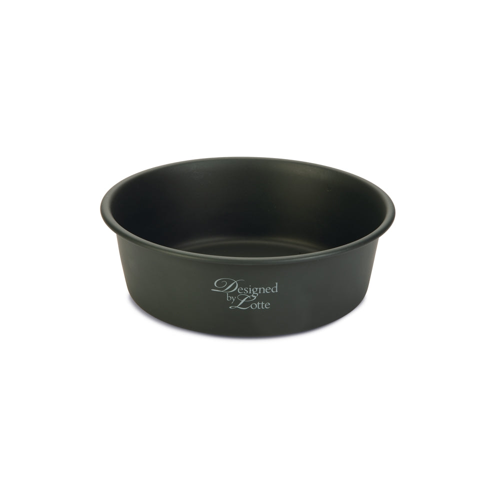 Beeztees DBL Köpek Mama Su Kabı, Mat Siyah Paslanmaz Çelik, 20cm, 1,9L