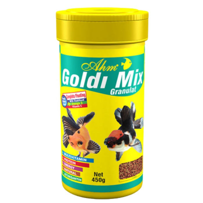 Ahm Goldi Mix Granulat Balık Yemi 100ml