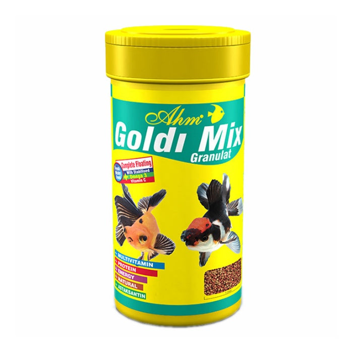 Ahm Goldi Mix Granulat Balık Yemi 250ml