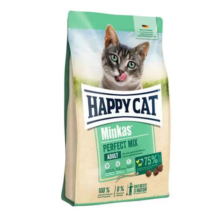 Happy Cat Minkas Mix 10 Kg Tavuk,Kuzu ve Balıklı Yetişkin Kuru Kedi Maması