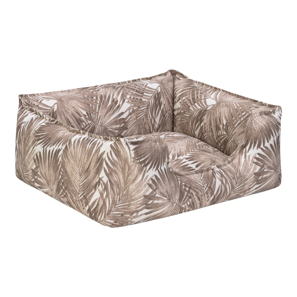 Pet Comfort Alpha Açık Kahverengi- Beyaz Köpek Yatağı M 80x65cm