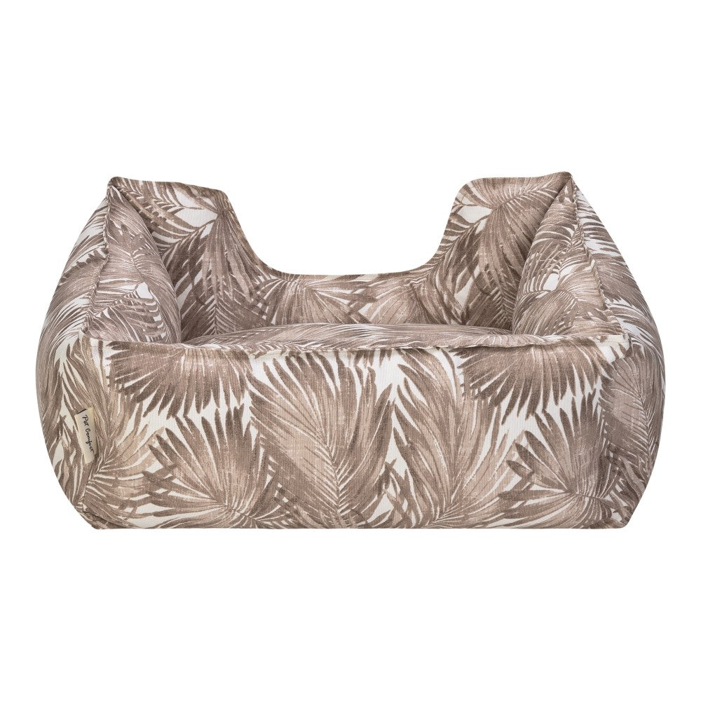 Pet Comfort Alpha Açık Kahverengi- Beyaz Köpek Yatağı M 80x65cm