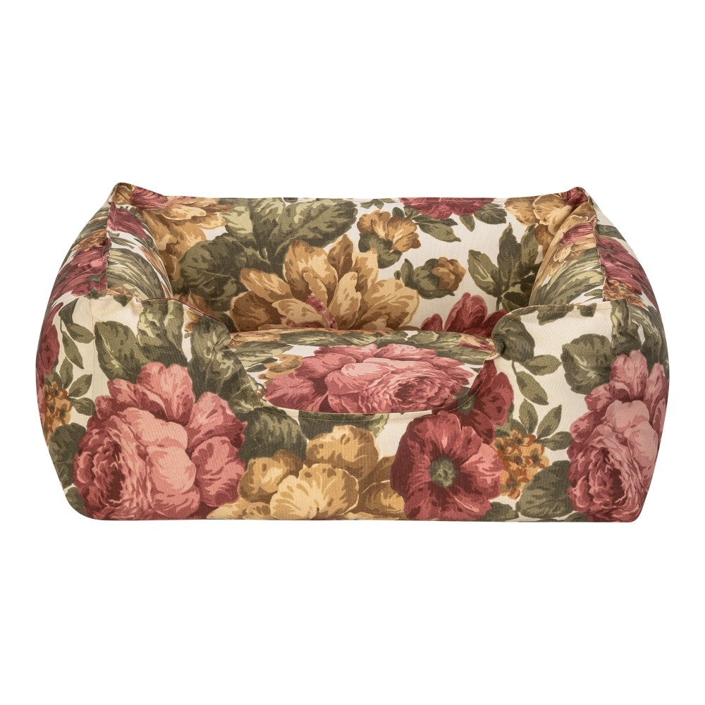 Pet Comfort Alpha Gül Desenli Köpek Yatağı M 80x65cm