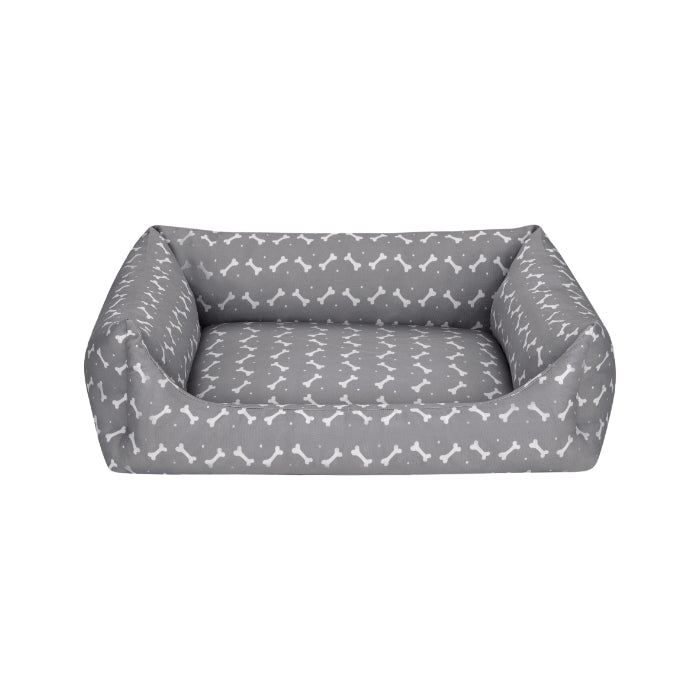Pet Comfort Uniform Bone Gri-Beyaz Köpek Yatağı M 60x70cm