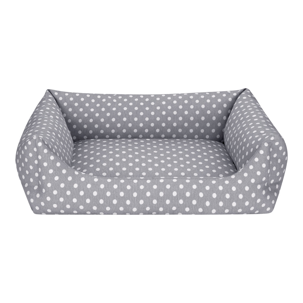 Pet Comfort Uniform Gri Puantiyeli Kedi ve Köpek Yatağı XS 50x40cm