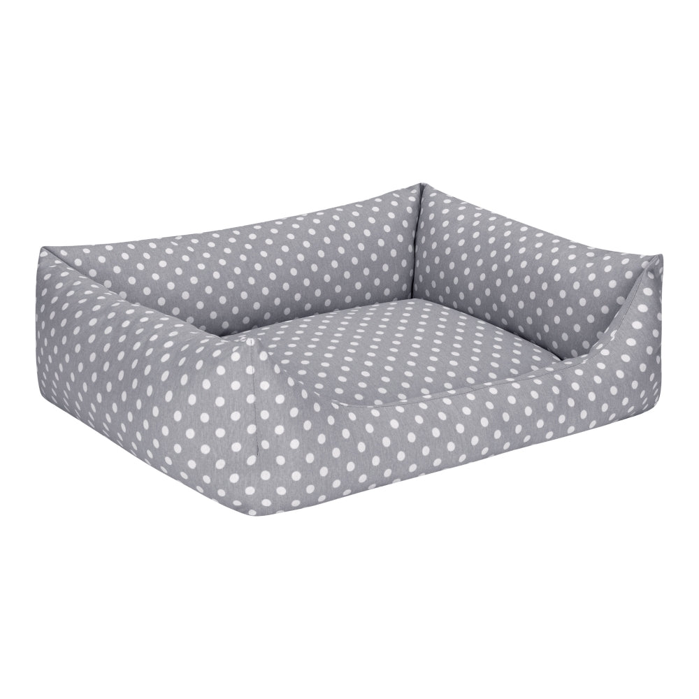 Pet Comfort Uniform Gri Puantiyeli Kedi ve Köpek Yatağı XS 50x40cm