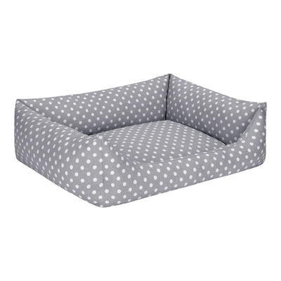 Pet Comfort Uniform Gri Puantiyeli Kedi ve Köpek Yatağı XS 50x40cm